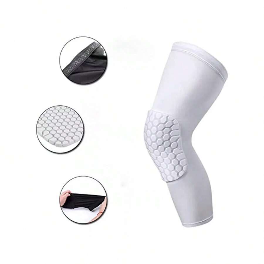Pair Of White Professional Sports Knee Pads - 白色 - 查看 1