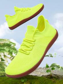 Scarpe sportive piatte in stile di coppia, suola in gomma antiscivolo senza suola, scarpe traspiranti e confortevoli, sottile suola interna per sport e fitness, larghezza punta ampia, scarpe da corsa per sport all'aperto, scarpe casual morbide e traspiranti