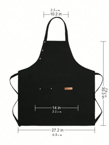 Personalized Apron For Women, Custom Striped Apron With Pocket, Embroidered Baking Apron With Adjustable Strap, Gift For Her