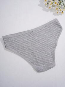 10 piezas Bragas de mujer sexys acanaladas, ropa interior femenina cómoda y sin costuras