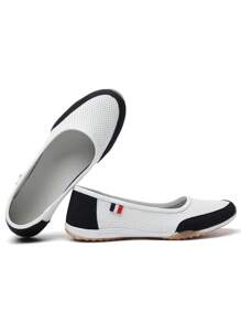 Zapatos planos simples para mujer, cómodos con suela blanda y talla grande, bestsellers con diseño transpirable y antideslizante, nuevos zapatos cómodos para caminar de unicolor para primavera/verano