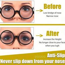 10/20 Pcs Butterfly Shaped Silicone Anti-Slip Eyeglasses Nose Pads, Lift, Anti-Pressure, Anti-Allergy Eyewear Accessories - Multicolor - View 3