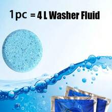 50pcsWindshield Concentrated Rain Repellent Effervescent Tablets, Multi-Season Car & Home Use,Car Accessories - Multicolor - View 5