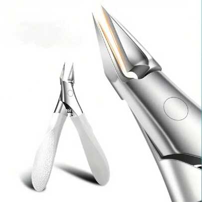 1 件不锈钢精密趾甲钳 - 轻松使用，适用于嵌甲和厚指甲，经典设计，无味，耐用