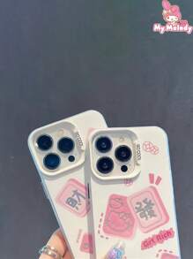 Sanrio Etui na iPhone'a w stylu retro komiksowym Hello Kitty/My Melody dla dziewcząt, nastolatek i uczennic, wzór Y2K, urocze etui ochronne z kreskówek, odporne na upadki, odporne na wstrząsy, odporne na zarysowania, lekkie, dopasowane, styl kawaii, popularne akcesorium do telefonu, niezbędny przedmiot, codzienne użytkowanie, szkoła, podróże, zakupy, kawiarnia, prezent urodzinowy, urocze etui na telefon dla młodych kobiet i nastolatek
