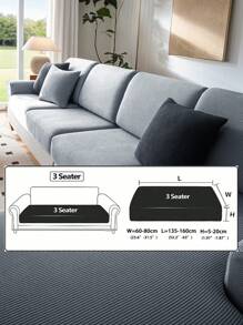 1 szt. Elastyczny wodoodporny pokrowiec na sofę żakardową, pokrowce na sofę modułową, odporne na zużycie, rozciągliwe pokrowce na sofę, zmywalne, miękkie pokrowce na poduszki na sofę, antypoślizgowe pokrowce na meble, pokrowce na sofę dla zwierząt