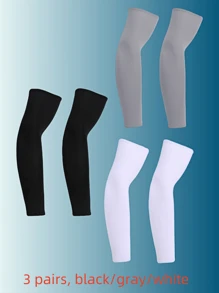 3 双防晒压缩臂套 - 透气运动护臂，尼龙，可机洗 - 彩色 - 查看 6