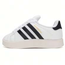 Adidas SUPERSTAR HOME Classic Trefoil Black & White Canvas Sneakers