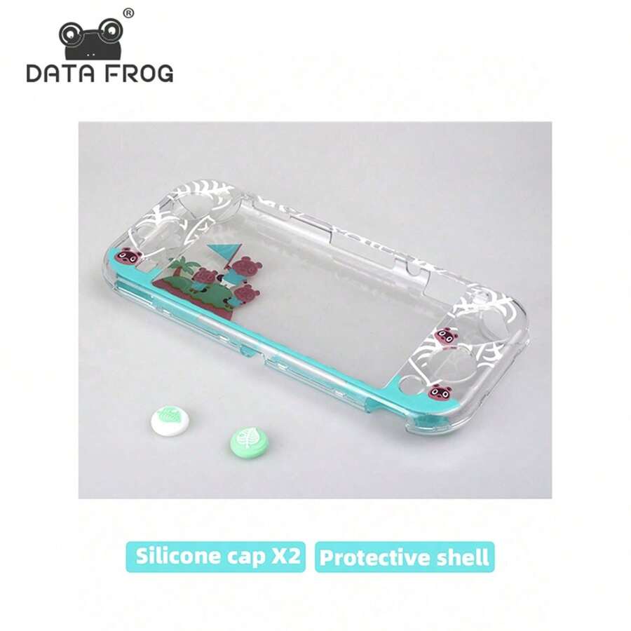 DATA FROG Transparent Protective Case For Switch Hard Shell Cover Clear Cute Case Accessories - Blue - View 1
