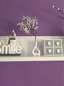 YINUOYOUJIA 白色艺术陶瓷花瓶 - 现代心形花瓶，适合极简主义装饰，美学花瓶，适合家庭装饰客厅、咖啡桌、婚礼、餐桌、办公室 - 彩色 - 查看 5