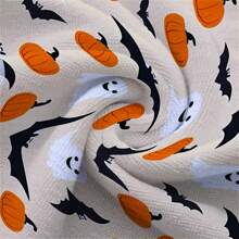 [1pc] Customized Ghost Print Beach Towel, Super Absorbent Quick Dry Swimming Towel, Ideal For Beach, Swimming, Outdoor Camping Travel, Essential Beach Gear Summer,Holiday