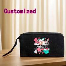 2025 New Customizable Alphabet Medical Worker Tote Bag | Linen Lining | Nurse First Aid Kit Doctor Commuting Equipment | Machineable Multi-Functional Mommy Bag, Linen Bag For Wallet