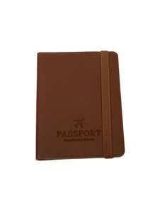 Eenvoudige vliegtuigpatroon paspoorthouder en bagagelabel, reispaspoortbeschermer, reisaccessoires