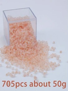 705 piezas/50g Cuentas de arroz de cristal facetado y escarchado en color dorado para hacer joyería, pulseras, collares, decoración de ropa y manualidades DIY