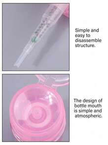 Nail Art Plastic Bottle, Nail Removal, Washing, Nail Water, Nail Art Anti Overflow, Pressing Bottle, Packaging, Makeup Remover, Empty Bottle