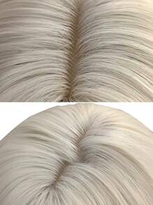 1-Piece Synthetic Heat-Resistant Chocolate Brown-Green Ombre Wig With Bangs 24 Inches Long Fully Machine-Woven Natural And Realistic Mermaid-Style Wig