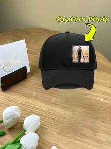[Customizable] 1 Customizable Printed Photo, Logo, Text Baseball Cap, Trucker Hat, Unisex Design, Suitable For Parties, Holidays, Anniversaries, Collections, Durable, Cute, Vivid Colors, Y2K, Fashion, Unisex, Casual, Customized, Personalized, Unique, Ideal Gift For Him - Multicolor - View 2