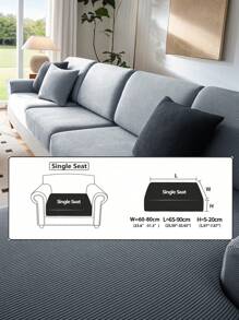 1 szt. Elastyczny wodoodporny pokrowiec na sofę żakardową, pokrowce na sofę modułową, odporne na zużycie, rozciągliwe pokrowce na sofę, zmywalne, miękkie pokrowce na poduszki na sofę, antypoślizgowe pokrowce na meble, pokrowce na sofę dla zwierząt