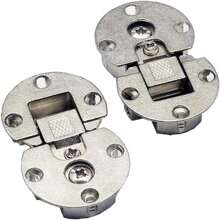 Lot de 2 charnières pliantes dissimulées réglables à 90 degrés pour meubles, charnière de table autoportante spéciale, charnière pliante semi-circulaire en bois pour table ronde