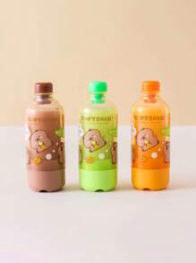 1pc/3pcs Random Colors Carpe Diem Multi-Function Juice Bottle Erasers, Candy-Colored Creative Design, Suitable For Students, Perfect Gift, School Supplies, Back To School