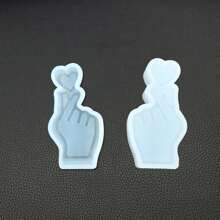 3D Mini Hart Gebaar Kaars Siliconen Mal DIY Geometrie Kaars Maker Zeep Gips Handgemaakte Zeep Hars Mal Huisdecoratie