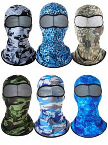 Camo Balaclava Head Mask Full Face Cover Windproof Sun UV Protection Hood For Men - Multicolor - View 8
