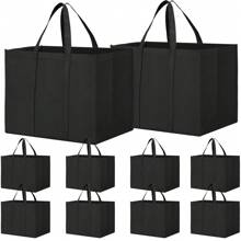 1/3 Pieces Available In Five Colors, Reusable Shopping Bags, Storage Bags, Large Capacity Shopping Bags, Upright Bottom Shopping Bags, Suitable For Shopping, Camping And Picnics, Gift Bags For Women, Gift Bags, Kitchen Storage Boxes And Kitchen Accessories