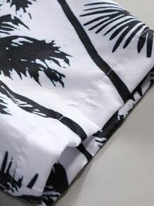 Men's Geometric Print Short Sleeve Casual Shirt, Spring/Summer