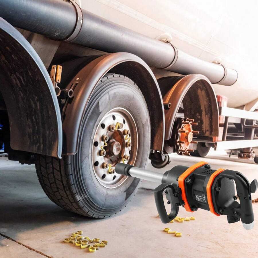 1" Air Impact Wrench Or 1/2" Drive Air Impact Gun Wrench, Up To 5175 Ft Or 3160ft Or 880ft-Lbs Beast Reverse Torque Output Pneumatic Impact Gun W/ 8 Inch Extended Anvil For Repairs And Maintenance Of Heavy Duty Machinery/Semi-Truck/Bus - Wind Cannon Type 1"-3160 Ft-lbs - View 1