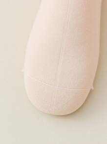 4 đôi tất cổ cao màu trơn không xương dành cho nữ, tất cổ cao màu trắng, thoáng khí, phù hợp mặc hàng ngày, sau sinh, mùa thu - Nhiều màu - Xem 7