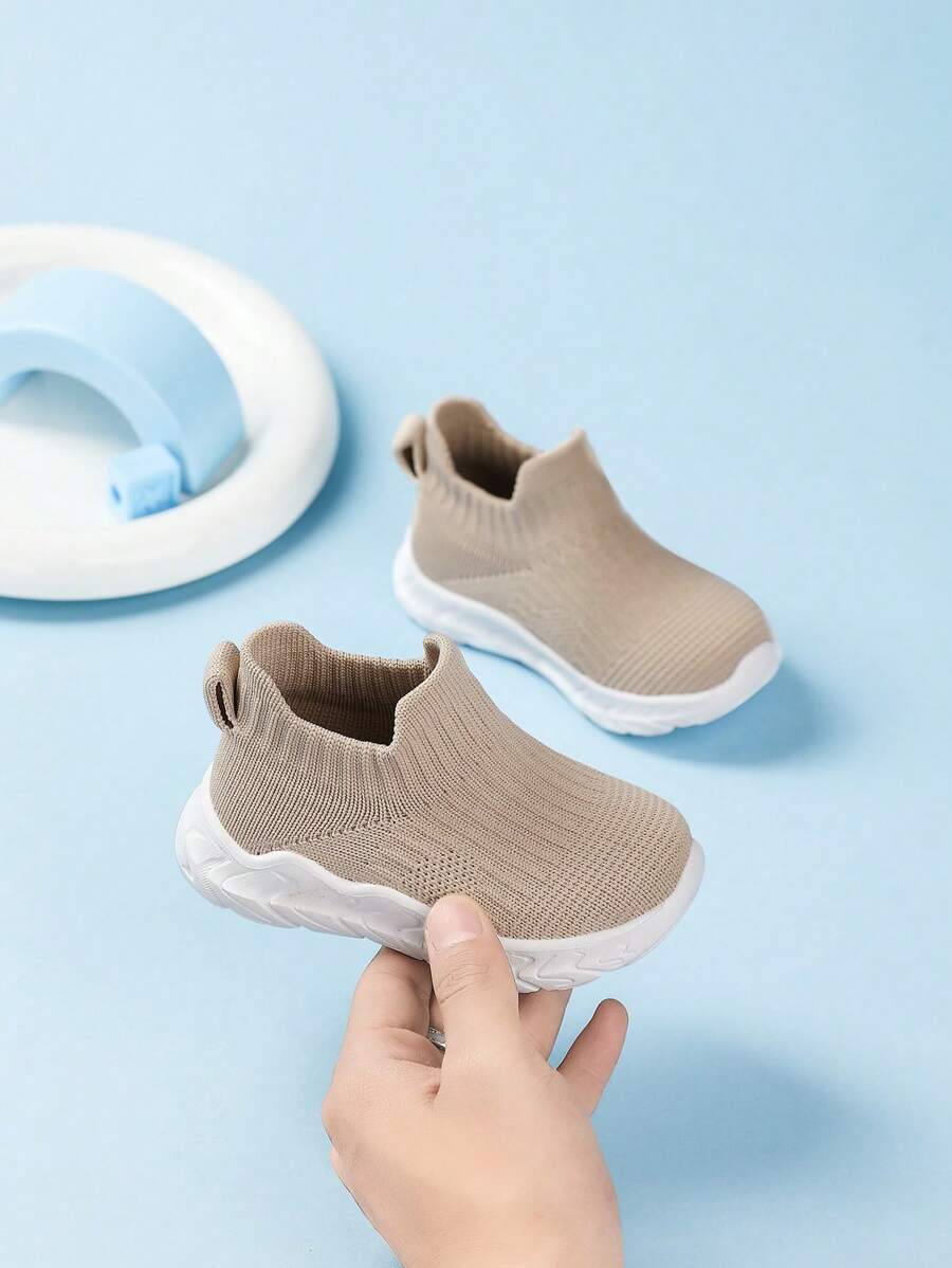 Toddlers'/Children's Breathable Soft All-Match Slip-On Deformation Casual Sneakers, Suitable For All Seasons - Khaki - View 1