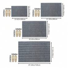 1 件装简约多色 7 条纹防污可洗入口门垫，防滑门口/厨房区域地毯地毯地毯房间装饰客厅地毯厨房地毯卧室装饰毛毯和盖毯卧室地毯家居装饰浴室装饰房间装饰用品客厅装饰办公室装饰家居装饰客厅浴室地毯房间装饰美学 - 彩色 - 查看 4