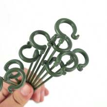 10pcs, Potted Plant Support Stand/Cauliflower Vine Climbing Stand/Balcony Creative Decoration Stand, Plant Fixing Pole Fixed Garden Flowers Plant Branches Fixing Material Glass Fiber Pole Bonsai Support Pole Flower Vine