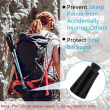 Walking Poles, Rubber Buffers, Pack Of 10, Rubber Buffer For Hiking Poles, Hiking Poles, Rubber Buffer, Replacement Rubber Buffer For Hiking Poles, Asphalt Gravel Mountains Hiking