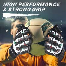 Soccer Goalkeeper Goalie Gloves For Youth Adult Professional Football Gloves With Strong Grips And Finger Protection Men & Women - Size 6-10 - 白色 - 查看 6
