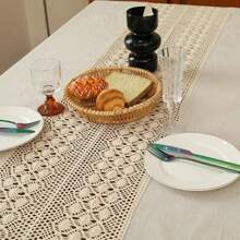 Toalha de mesa simples de crochê retrô rural, borla oca de penas de pássaros estilo country, tecido de malha, toalha de mesa quadrada de patchwork de renda, adequada para penteadeiras, banquetes, casamentos, decoração de casa, toalha de mesa decorativa de piano