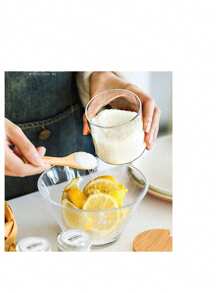 1个玻璃调料罐，加厚防潮调味料容器，厨房盐/糖/味精瓶 - 彩色 - 查看 12