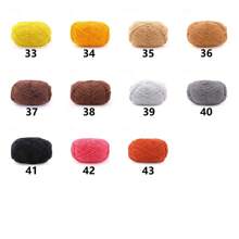 DUWEN 1.5mm Matte Chenille Yarn Doll Thread Handmade Crochet Knitted Material Thin Ice Stripe Thread