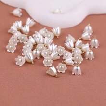 10/20/30 件 ABS 铃兰花吊坠、圣母玛利亚的眼泪、五月铃 - 非常适合制作珠宝、DIY 时尚项链、手链、手机链和珠饰工艺品用品 - ，适合创意项目的闪亮珠子！ - 吊墜 - 查看 3