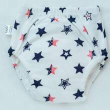 4 件幼儿如厕训练裤，可重复使用的防水训练内衣，送给幼儿和婴儿的最佳礼物，多种颜色可选（尺码偏大，适合长期穿着）