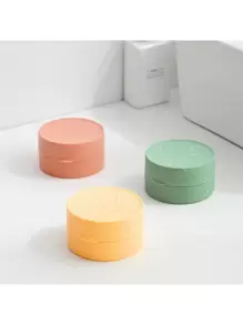 1/2/4 piezas Caja de jabón de plástico, Contenedor de jabón de viaje con tapa, Estuche de jabón portátil, Caja portajabones sellada y resistente al agua, Platos de jabón para viajes, campamentos, gimnasio, artículos esenciales de viaje, accesorios de baño para volver a la escuela