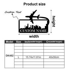 One Custom-Designed Metal Wall Hanging Featuring Airplanes, Helicopters, Fighter Jets, Pilots, And Aviation Themes - Customizable With Name, Date, And Text - Airplane Silhouettes And Cityscapes, Badges And Military Aircraft Gifts, Perfect For Birthdays And Graduations. - Multicolor - View 53