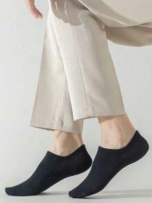 1/5 pares de calcetines invisibles de verano para hombres con silicona antideslizante, calcetines deportivos sin mostrar el tobillo, casuales, transpirables, delgados y de corte bajo para barco (sin cartón)