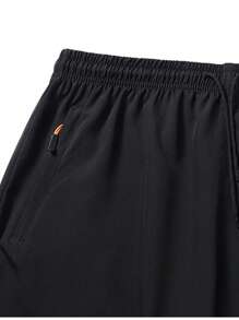 Pantalones cortos deportivos tipo novio de hombre con estampado de letra, pantalones cortos para gimnasio, pantalones cortos deportivos con cremallera y cordón en la cintura, para entrenamiento, correr, gimnasio en verano