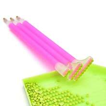 3 pièces/7 pièces Stylos peinture diamant DIY, Stylo correcteur à 3/6/9 têtes de perles, Stylo de collage rapide DIY, Stylo de prise de pierre, Stylo de peinture au diamant, Fournitures d'art