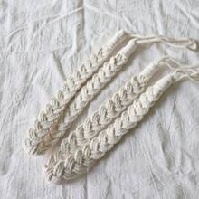 2pcs Vintage Style Braid Woven Curtain Ties -Curtain Tiebacks Ropes, Decorative Handmade Tie Backs Curtain Holdbacks Holders Cord For Window Sheer Drapes Indoor Outdoor