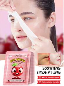 SADOER Mix 1 Peça/15 unidades/30 unidades/50 unidades Máscara Facial Hidratante com Estampas de Anime, Plantas e Frutas