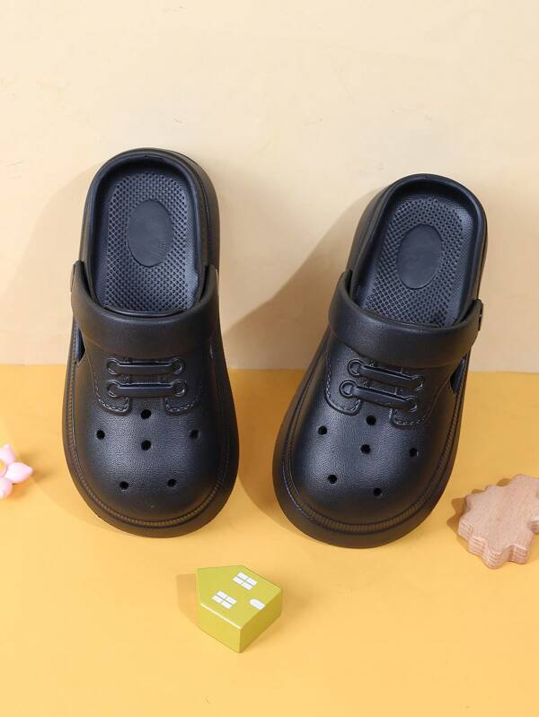 1 双黑色女童凉鞋防滑拖鞋儿童沙滩鞋休闲时尚夏季户外服装