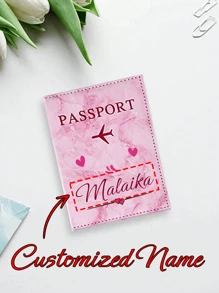 Perfektes Geschenk für Mutters Geburtstag, Jahrestag oder Muttertag. Personalisierter Mini-Reisepasshalter, Reisedokumentenorganizer und Kartenhalter, geeignet als Geschenk und für den täglichen Gebrauch, modisch und schön, stabil und robust, geeignet für Reisen, Geschäftsreisen, als Geschenk für Familie, Freunde, Paare, Geburtstage, Feiertage, Weihnachtsgeschenke - Verschiedenfarbig - Übersicht 2