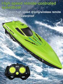 2.4G Fernbedienung Spielzeug, elektrisches RC Boot Spielzeug mit kabellosem Controller, Hochgeschwindigkeits-Bootsmodell, elektrisches RC Boot kann auf Wasser fahren, hochgeschwindigkeits-simuliertes elektrisches Boot, kleines Bootsmodell für die Wasseroberfläche, simuliertes Doppelruder-Fernsteuerungsboot Spielzeug, Schulanfang